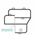 Funda de Asiento *Wavy lines Azul *